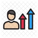 User Growth Growth Graph Icon