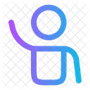 User Hand Up Person People Icon