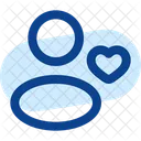 User Heart Rounded Icon