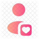 User Heart Rounded Icon