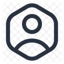 User Polygon User Outline Icon