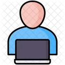 User Person Laptop Icon