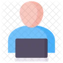 User Person Laptop Icon