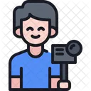 User Action Camera Man Icon