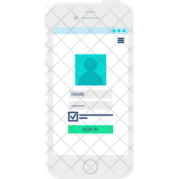 User Id Password Icon - Download in Flat Style