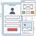 App Designing User Interface App Layout Icon