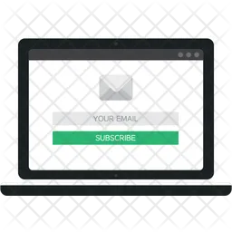 User Interface of Email Subcription  Icon