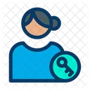User Key Profile Key Female Profile Icon
