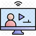 User Live Streaming Media Play Icon