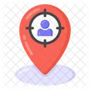 Target Location User Location Target Person Icône