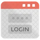 Web Login Screen Icon