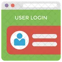 User Login Password System Code Icon