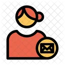 User Mail Profile Mail Female Profile Icon