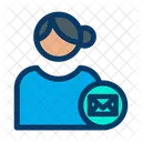 User Mail Profile Mail Female Profile Icon