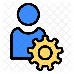 User management Icon - Download in Colored Outline Style