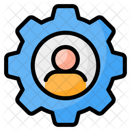 User Management Icon - Download in Colored Outline Style