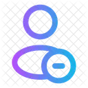 User Minus Rounded Person Avatar Icon