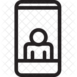 User mobile Icon - Download in Line Style
