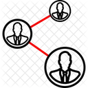 사용자 네트워크 연결 그룹 아이콘