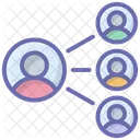 User Network Community Company Connected Icon
