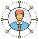 User Network User Connection Social Network Icon