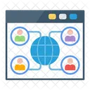 Connection Network User Connections Icon