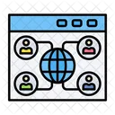 Connection Network User Connections Icon