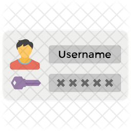 User Password Icon - Download in Flat Style