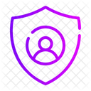 User Protection Shield Private Account Icon
