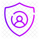 User Protection Shield Private Account Icon