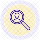 User Search Magnifier Icon