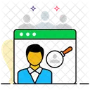 Find Person Find Someone Search Employee Icon
