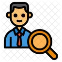 User Search Human Resource Recruitment Icon
