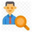 User Search Human Resource Recruitment Icon