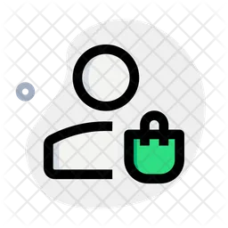 User Shopping Bag  Icon