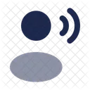 User Speak Rounded Profile Account Icon