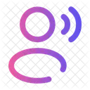 User Speak Rounded Profile Account Icon