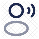 User Speak Rounded Profile Account Icon