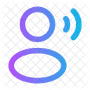 User Speak Rounded Profile Account Icon