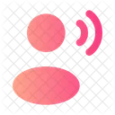 User Speak Rounded Profile Account Icon