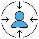 User Target Person Target Focus Person Icône