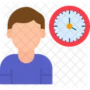 User Time Clock Hours Icon