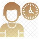 User Time Clock Hours Icon
