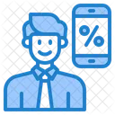 Man Business Man Mobilephone Icon