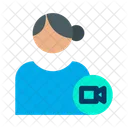 User Video Profile Video Female Profile Icon