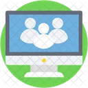 Computer Monitor Users Icon