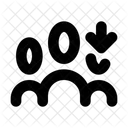 Users Arrow Down Icon