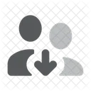 Users Arrow Down Icon