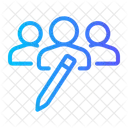Users Copywriting Copywriter Icon