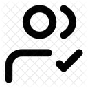 Users Profiles Check User Avatar Icon